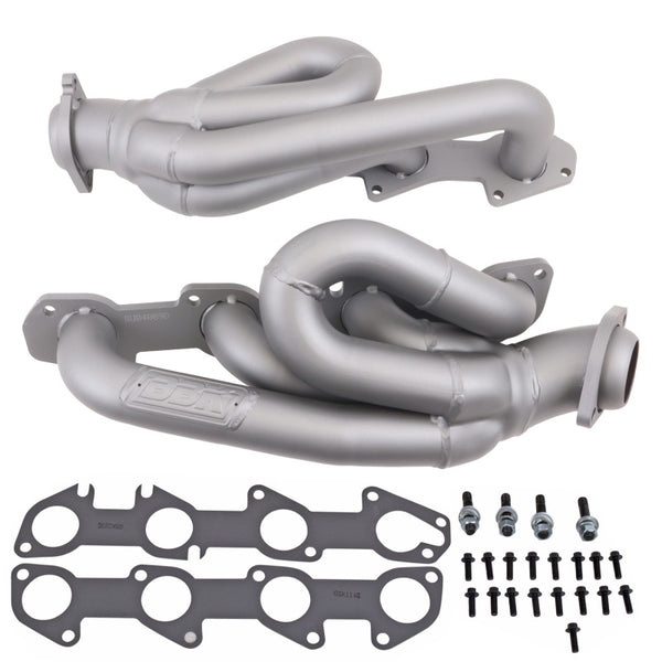 BBK 03-08 Dodge Ram 1500 5.7L Hemi Shorty Tuned Length Exhaust Headers - 1-3/4 Titanium Ceramic - Bull Strap