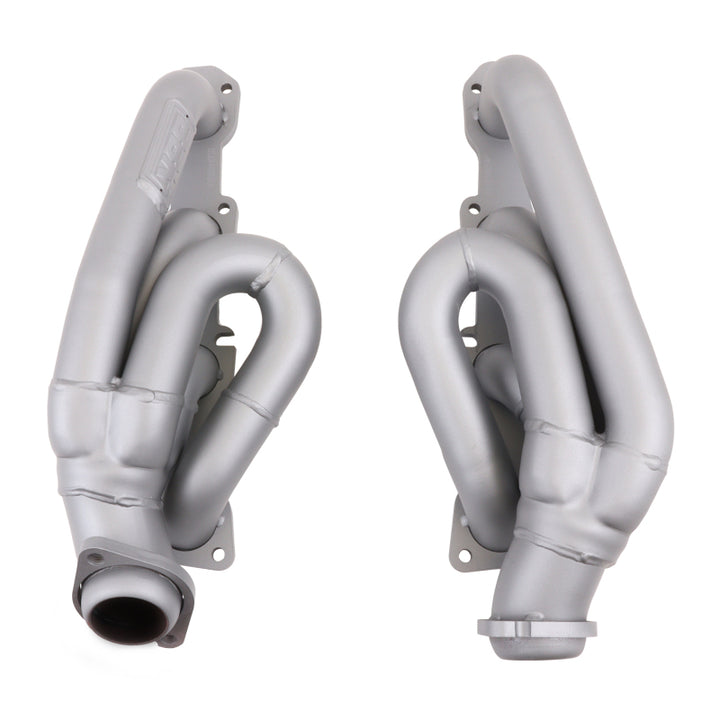 BBK 03-08 Dodge Ram 1500 5.7L Hemi Shorty Tuned Length Exhaust Headers - 1-3/4 Titanium Ceramic - Bull Strap