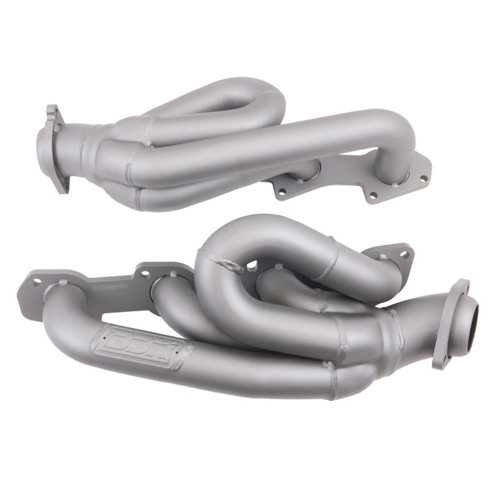 BBK 03-08 Dodge Ram 1500 5.7L Hemi Shorty Tuned Length Exhaust Headers - 1-3/4 Titanium Ceramic - Bull Strap