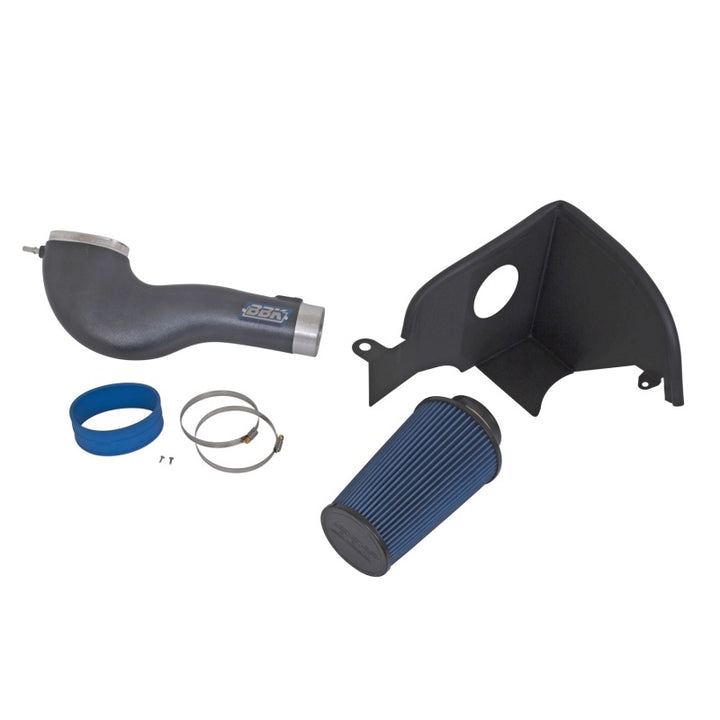 BBK 05-09 Ford Mustang 4.6 GT Cold Air Intake Kit - Charcoal Metallic Finish (CARB EO 05-06 Only) - Bull Strap