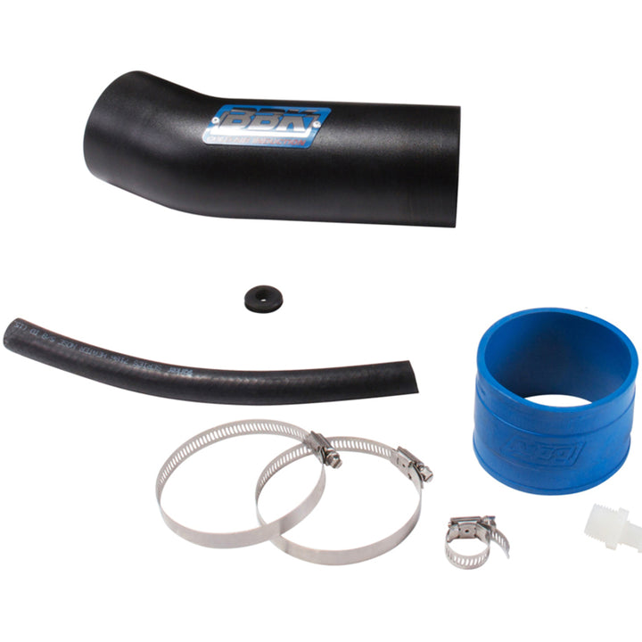 BBK 11-20 Dodge Challenger/Charger 6.4L Hemi Cold Air Intake - Blackout Finish - Bull Strap