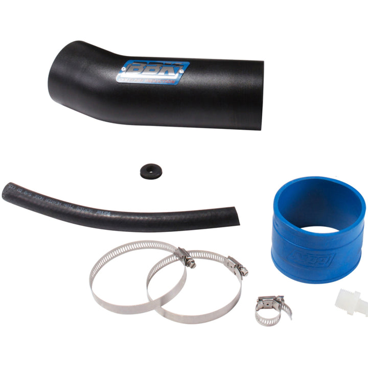 BBK 11-20 Dodge Challenger/Charger 6.4L Hemi Cold Air Intake - Blackout Finish - Bull Strap