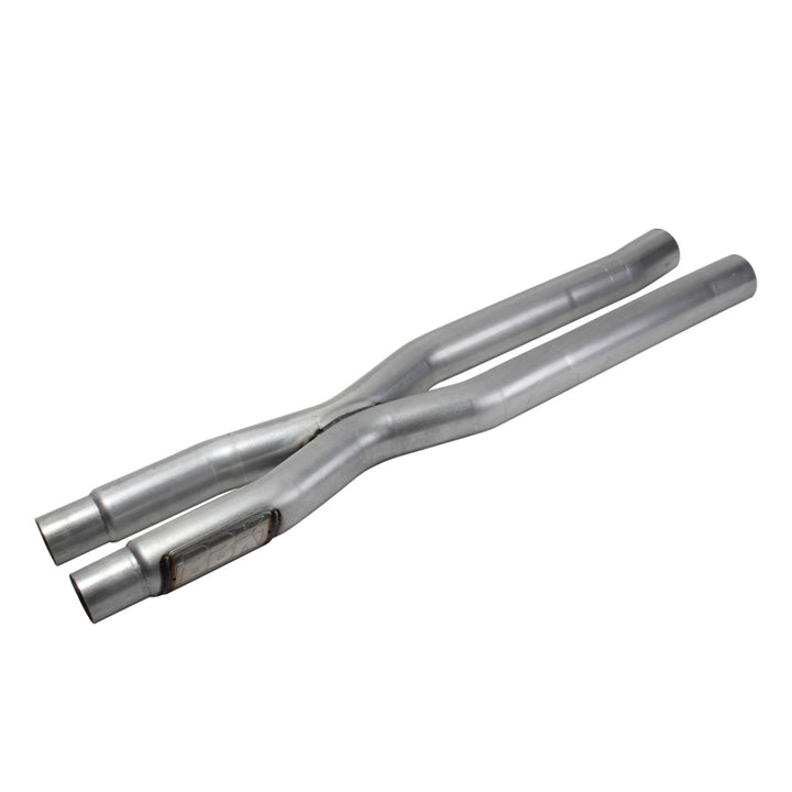BBK 15-20 Ford Mustang GT 5.0L Resonator Delete X-Pipe (For Use w/Shorties Or Stock Manifolds) - Bull Strap