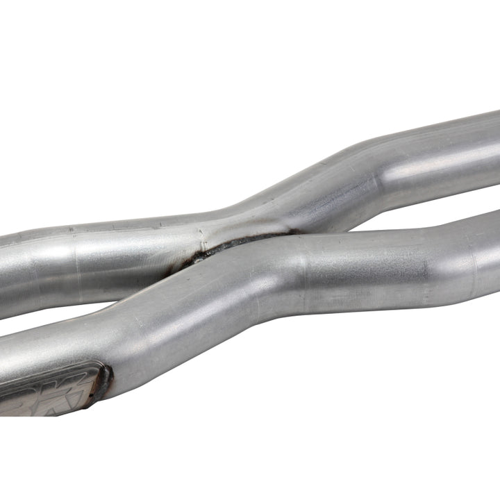 BBK 15-20 Ford Mustang GT 5.0L Resonator Delete X-Pipe (For Use w/Shorties Or Stock Manifolds) - Bull Strap