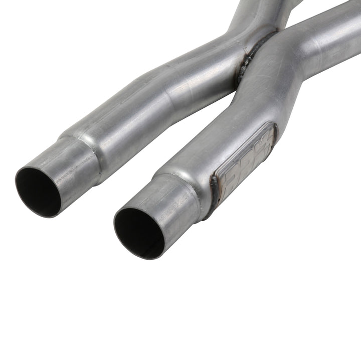 BBK 15-20 Ford Mustang GT 5.0L Resonator Delete X-Pipe (For Use w/Shorties Or Stock Manifolds) - Bull Strap