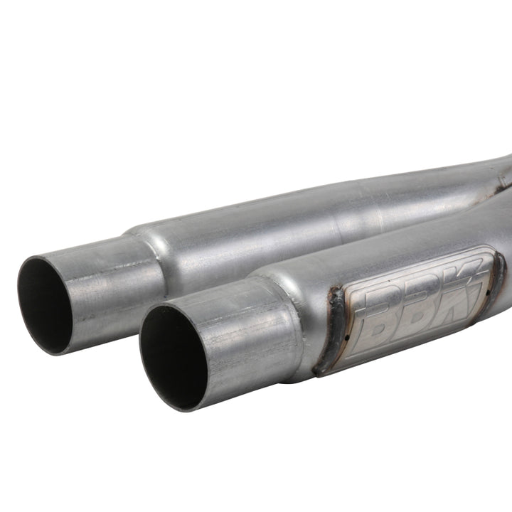 BBK 15-20 Ford Mustang GT 5.0L Resonator Delete X-Pipe (For Use w/Shorties Or Stock Manifolds) - Bull Strap