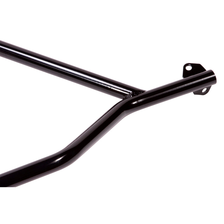 BBK 86-93 Mustang 5.0 Tubular Strut Tower Brace - Black Powdercoat Finish - Bull Strap