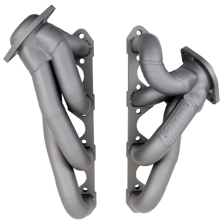 BBK 87-95 Ford F150 Truck 5.0 302 Shorty Unequal Length Exhaust Headers - 1-5/8 Titanium Ceramic - Bull Strap
