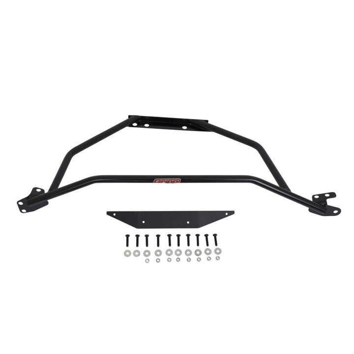 BBK 94-04 Mustang V6 GT Tubular Strut Tower Brace - Black Powdercoat Finish - Bull Strap