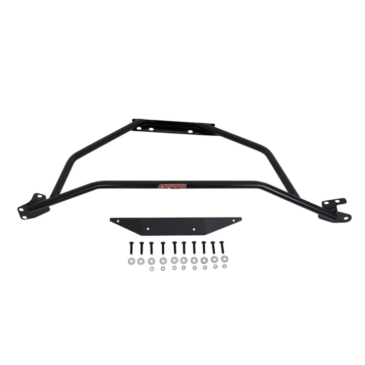 BBK 94-04 Mustang V6 GT Tubular Strut Tower Brace - Black Powdercoat Finish - Bull Strap