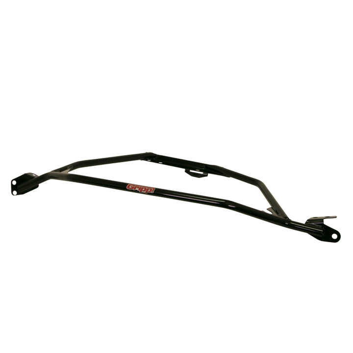 BBK 94-95 Mustang 5.0 Tubular Strut Tower Brace - Black Powdercoat Finish - Bull Strap