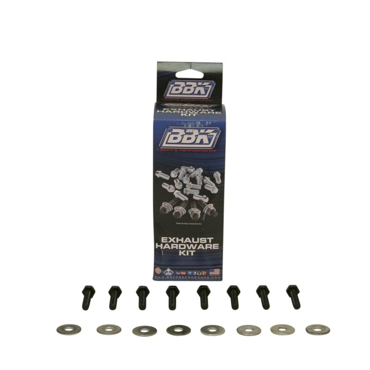 BBK 94-95 Mustang 5.0 Tubular Strut Tower Brace - Black Powdercoat Finish - Bull Strap