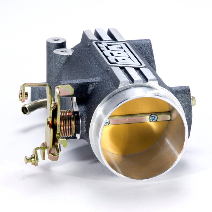 BBK 96-04 Mustang 4.6 GT 78mm Throttle Intake BBK Power Plus Series - Charcoal - Bull Strap