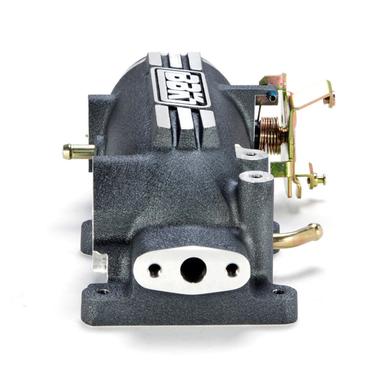 BBK 96-04 Mustang 4.6 GT 78mm Throttle Intake BBK Power Plus Series - Charcoal - Bull Strap