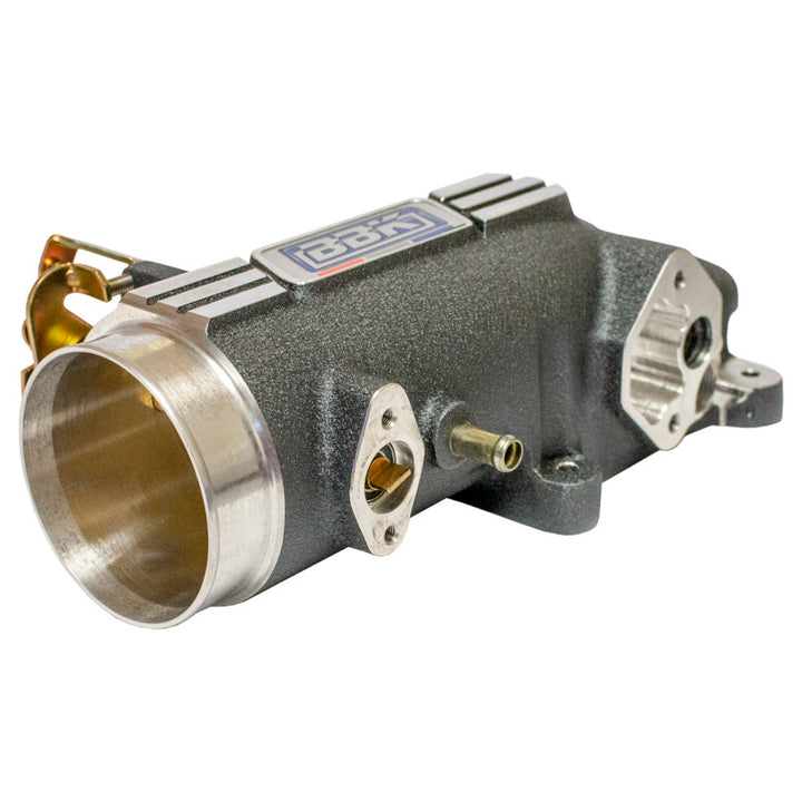 BBK 96-04 Mustang 4.6 GT 78mm Throttle Intake BBK Power Plus Series - Charcoal - Bull Strap