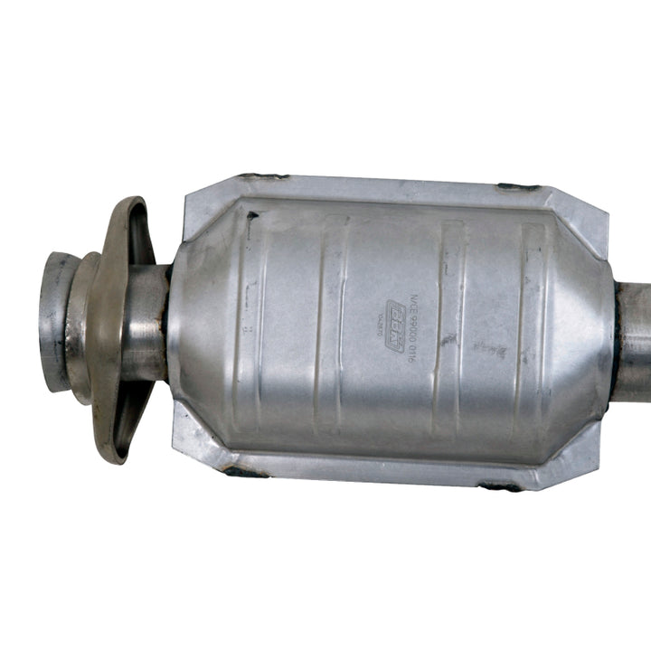 BBK 96-04 Mustang 4.6 GT / Cobra Short Mid H Pipe w Catalytic Converters 2-1/2 For Long Tube Headers - Bull Strap