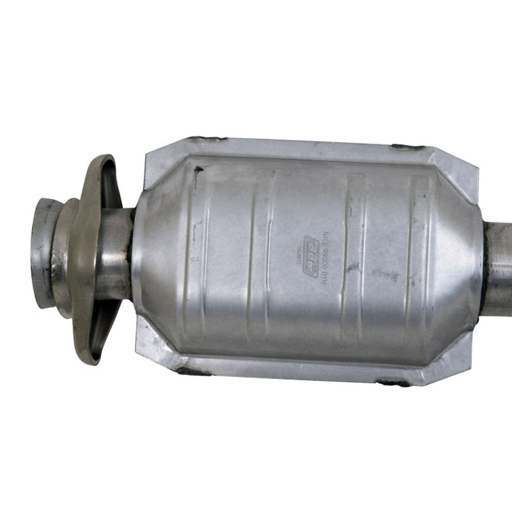 BBK 96-04 Mustang 4.6 GT / Cobra Short Mid H Pipe w Catalytic Converters 2-1/2 For Long Tube Headers - Bull Strap