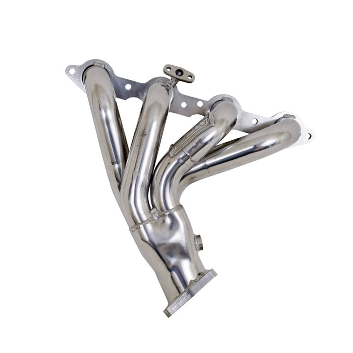 BBK 97-99 Corvette C5 LS1 Shorty Tuned Length Exhaust Headers - 1-3/4 Silver Ceramic - Bull Strap
