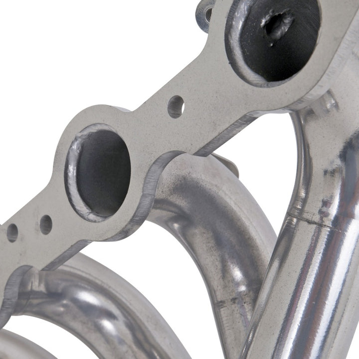 BBK 97-99 Corvette C5 LS1 Shorty Tuned Length Exhaust Headers - 1-3/4 Silver Ceramic - Bull Strap