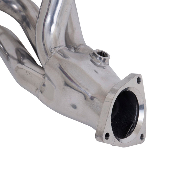 BBK 97-99 Corvette C5 LS1 Shorty Tuned Length Exhaust Headers - 1-3/4 Silver Ceramic - Bull Strap
