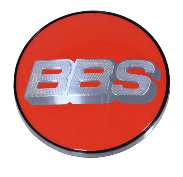 BBS Center Cap 70.6mm Red/Silver (5-Tab) - Bull Strap