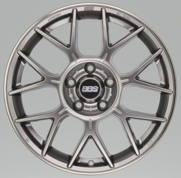 BBS XR 18x8 5x112 37mm Offset 82mm Bore PFS/Clip Req Gloss Platinum Wheel - Bull Strap