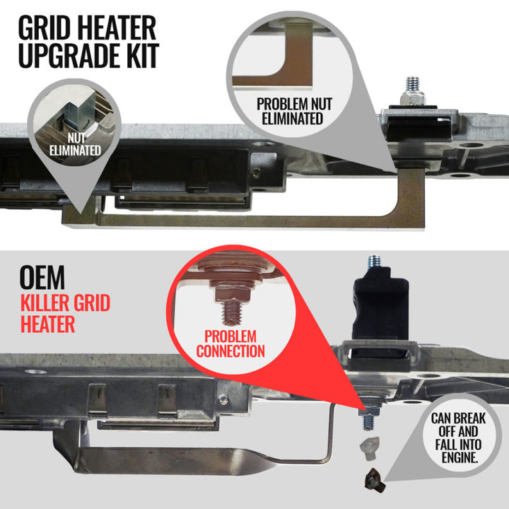 BD Diesel 11-24 Dodge (Ram) 2500/3500 6.7L Cummins Killer Grid Heater Upgrade Kit - Bull Strap