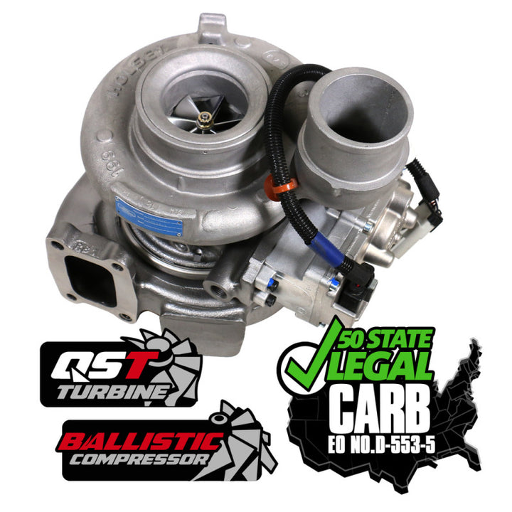 BD Diesel 13-18 Dodge 6.7L Cummins 64.5mm Compressor 70mm Turbine Screamer Turbo - Bull Strap