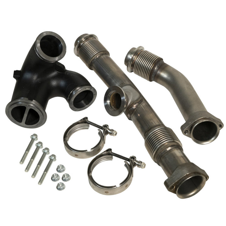 BD Diesel UpPipe Kit - Ford 2004.5-2007 6.0L Powerstroke w/EGR Connector - Bull Strap