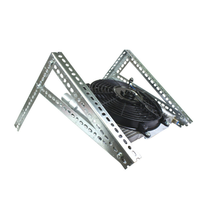 BD Diesel Xtruded Trans Oil Cooler - 1/2 inch Cooler Lines - Bull Strap