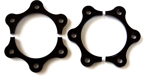 BLOX Honda S2000 Racing Half Shaft Spacers - Black (Recommended for vehicles lowered 1.25in or more) - Bull Strap