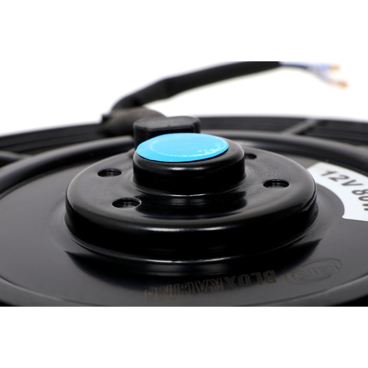 BLOX Racing 10inch Electric Slim Fan - Black - Bull Strap