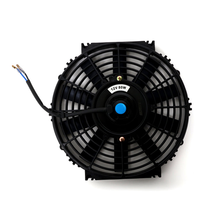 BLOX Racing 10inch Electric Slim Fan - Black - Bull Strap