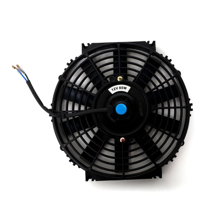BLOX Racing 12inch Electric Slim Fan - Black - Bull Strap