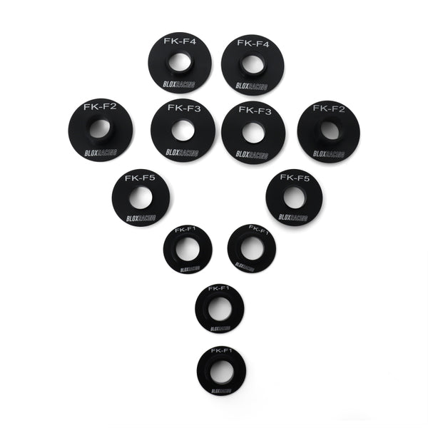 BLOX Racing 16-21 FK Civic - Front - 12 Pieces Subframe Hard Collar Kit - Bull Strap