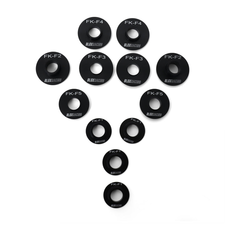 BLOX Racing 16-21 FK Civic - Front - 12 Pieces Subframe Hard Collar Kit - Bull Strap