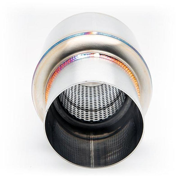 BLOX Racing 2.5-inch Mini Race Muffler - Bull Strap