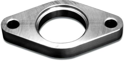 BLOX Racing 38mm Wastegate flange (TiAL/Deltagate) - Through hole (1018 Mild Steel) - Bull Strap