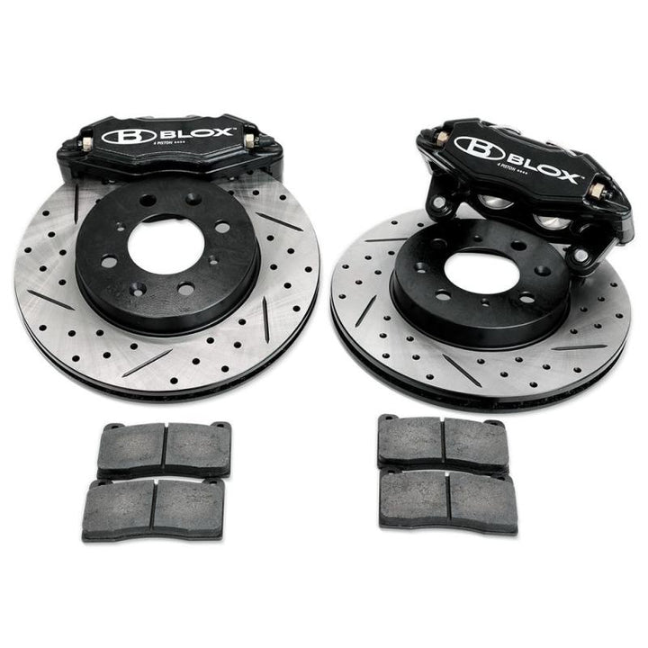 BLOX Racing 92-95 Honda Civic Tuner Series Front Brake Upgrade Kit - Bull Strap