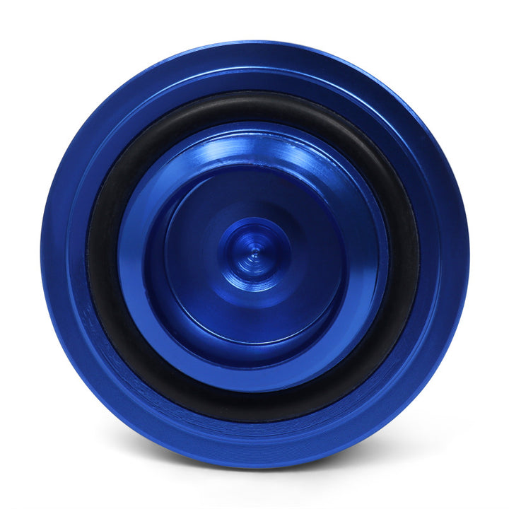 BLOX Racing Billet Honda Oil Cap - Blue - Bull Strap