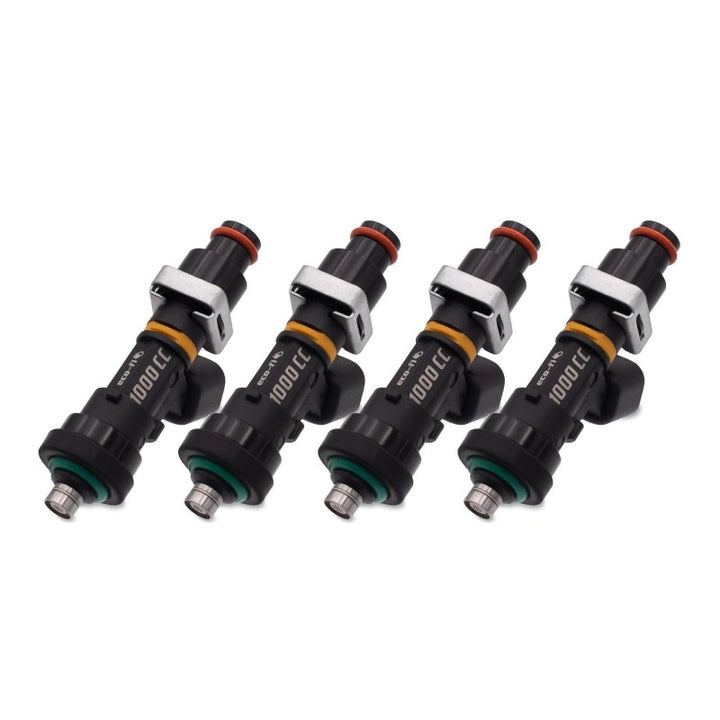 BLOX Racing Eco-Fi Street Injectors 1000cc/min w/1in Adapter For Honda B/D/H Series - Set of 4 - Bull Strap