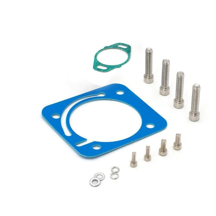 BLOX Racing Honda B/D/H/F Series Engines 76mm Silver Billet Throttle Body V2 - Bull Strap
