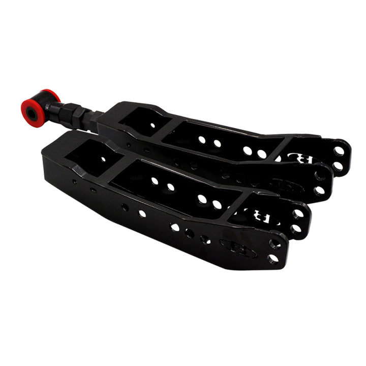 BLOX Racing Rear Lower Control Arms - Black (2013+ Subaru BRZ/Toyota 86 / 2008-2023 Subaru WRX/STI) - Bull Strap