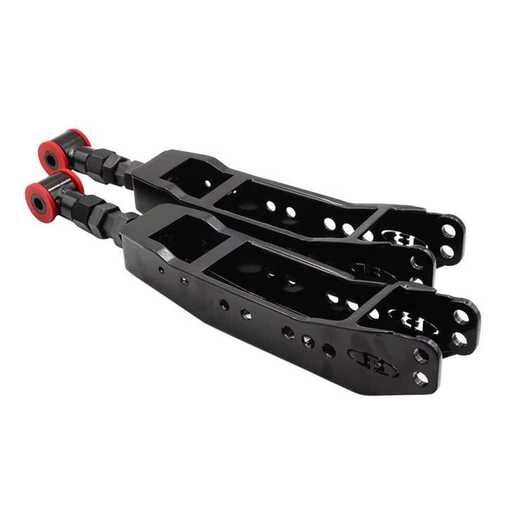 BLOX Racing Rear Lower Control Arms - Black (2013+ Subaru BRZ/Toyota 86 / 2008-2023 Subaru WRX/STI) - Bull Strap