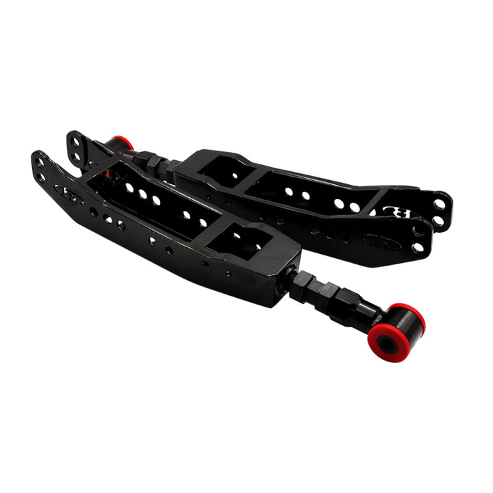 BLOX Racing Rear Lower Control Arms - Black (2013+ Subaru BRZ/Toyota 86 / 2008-2023 Subaru WRX/STI) - Bull Strap