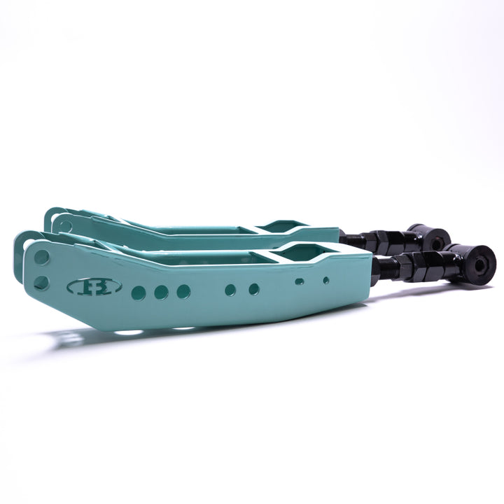 BLOX Racing Rear Lower Control Arms - Teal (2013+ Subaru BRZ/Toyota 86 / 2008-2023 Subaru WRX/STI) - Bull Strap