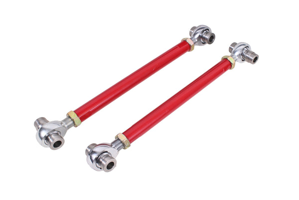 BMR 04-05 CTS-V Rear Toe Rod Kit - Red - Bull Strap