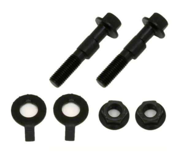 BMR 05-14 S197 Mustang Front Camber Bolts (2 Degree Offset) - Black - Bull Strap