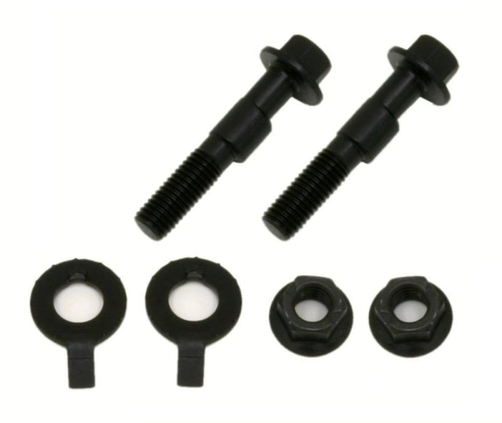 BMR 05-14 S197 Mustang Front Camber Bolts (2 Degree Offset) - Black - Bull Strap