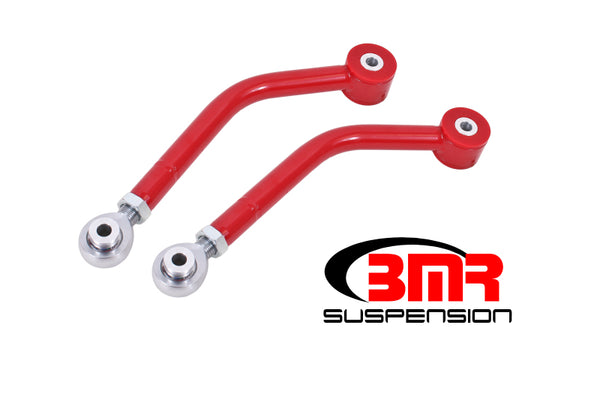 BMR 08-17 Challenger Upper Control Arms Single Adj. Rod Ends (Polyurethane) - Red - Bull Strap